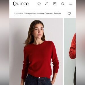 Quince Mongolian Cashmere Crewneck Sweater